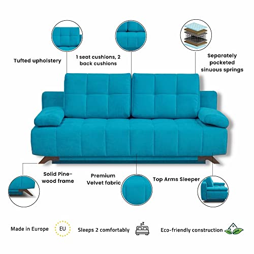 Sleeper Sofa with Storage, Queen Size, Dark Grey E481584