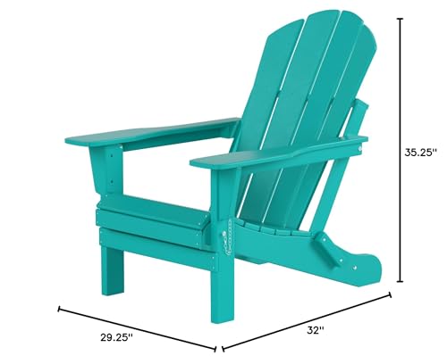 Adirondack Chair Outdoor Ottoman Set of 2 Patio Furniture Teak S2129