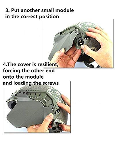 Tactical Helmet Side Cover Ear Protection Soft Rubber P48284