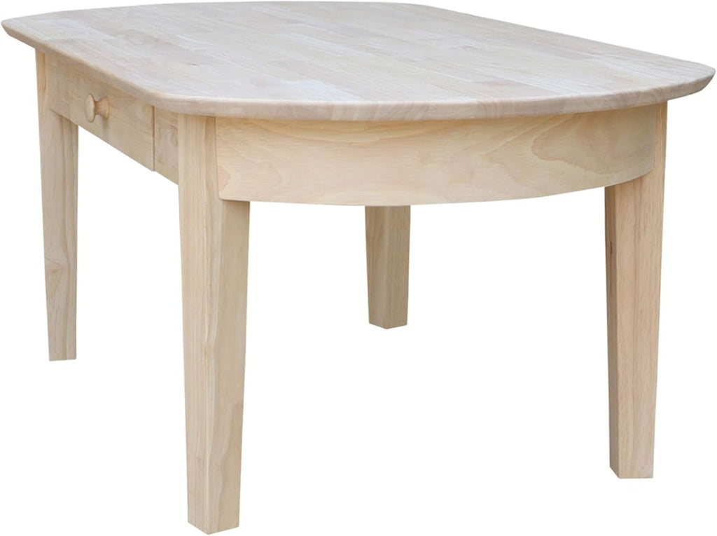 Oval Coffee Table, Unfinished K332