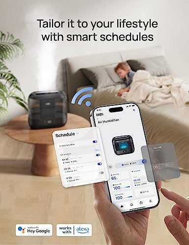 6L Top Fill Cool Mist Humidifier for Bedroom, 60H Runtime, 28 dB Quiet Y790