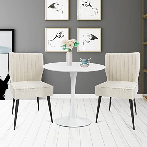 Round Dining Table with Metal Pedestal Base V328635