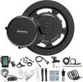 BAFANG Electric Bike Motor Kit Mid Drive BBS02B 48V 500W Bicycle Conversion Kit Ebike fit with BB68-73mm MTB Commuter Bikes with Optional Hailong Shark Battery & Rear Rack Battery with Charger