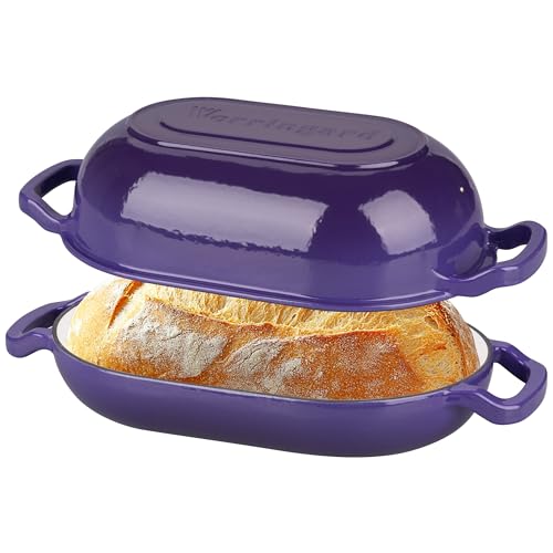 Enameled Cast Iron Dutch Oven with Lid for Bread Baking, 5QT M245