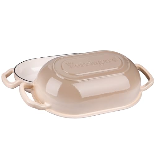 Enameled Cast Iron Dutch Oven with Lid for Bread Baking, 5QT M245
