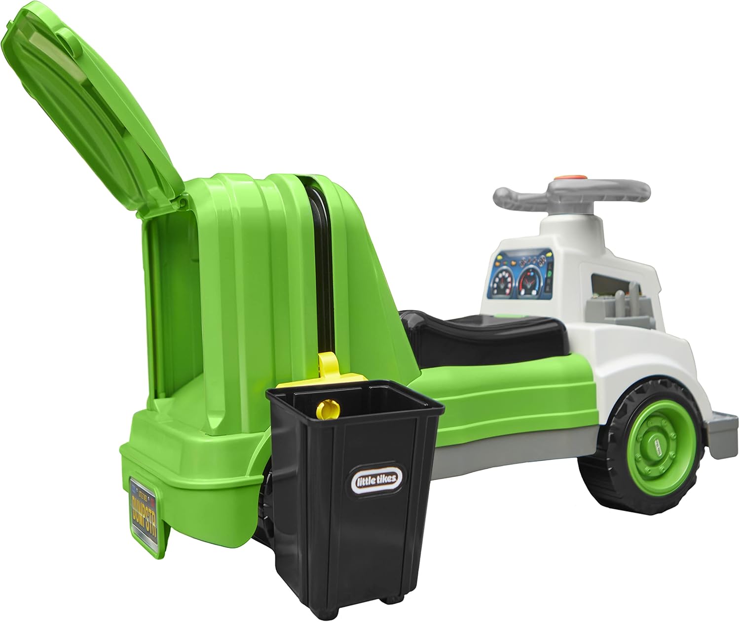 Garbage Truck Ride On with Working Horn and Trash Bin for Toddlers Ages 2-5 W2277