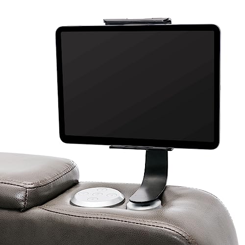PU Leather Power Recliner Chair with Hidden Arm Storage, Swivel Tray, USB and LED for Living Room N162