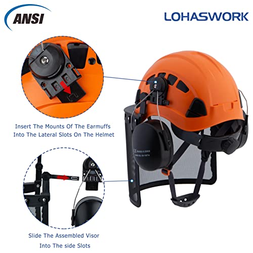 Vented Safety Helmet with Chin Strap for Construction and Climbing H240