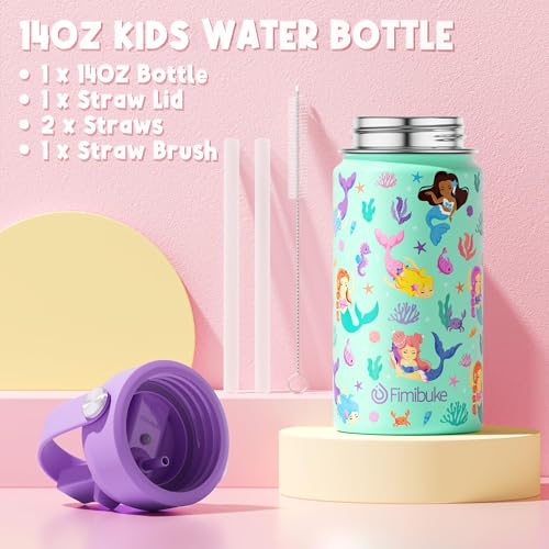 Bento Box for Kids Adults - Leakproof 3 Compartments Lunch Set with Thermos, Water Bottle, Lunch Bag & Cutlery C614861