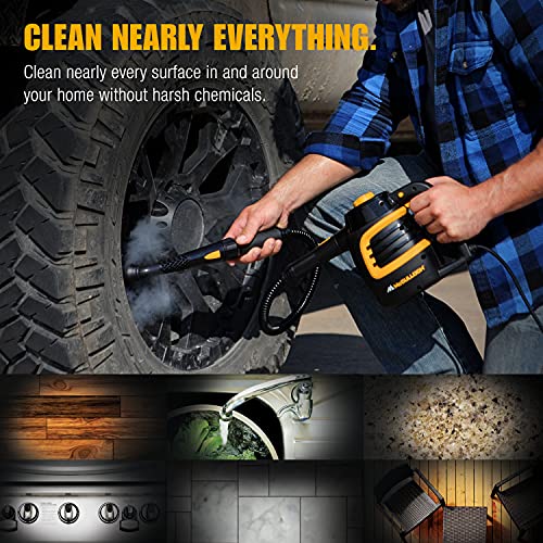 Handheld Steam Cleaner with 11 Accessories for Home, Tile, Grout, and Car Detailing K2885