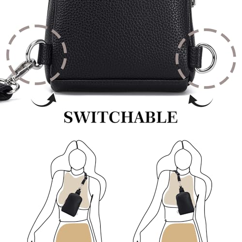 Vegan Leather Crossbody Sling Bag for Women T28896