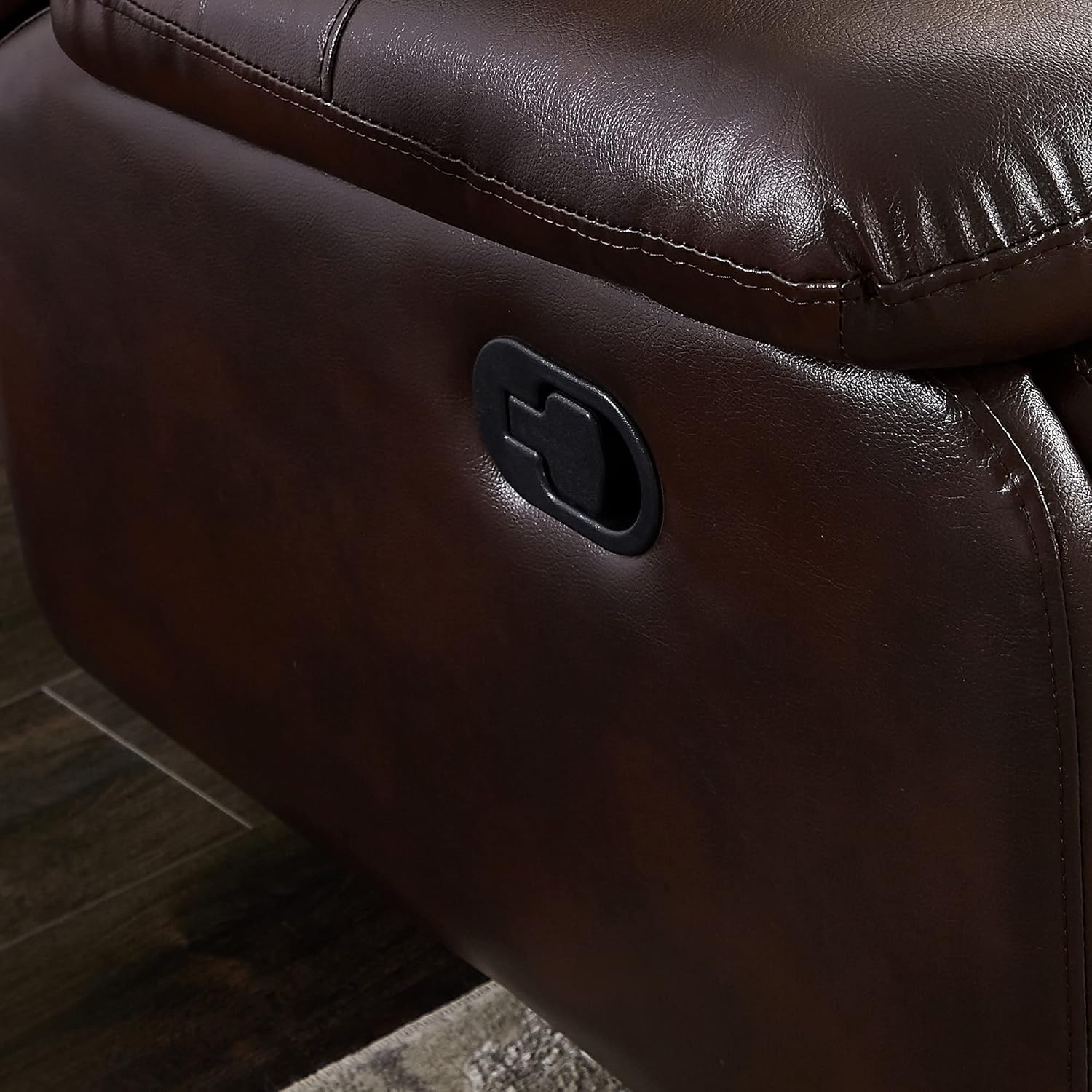 L-Shape PU Leather Reclining Sectional with Cup Holders and Storage P479