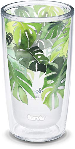 Green Crystal Double Walled Insulated Tumbler Travel Cup, 16oz C6695