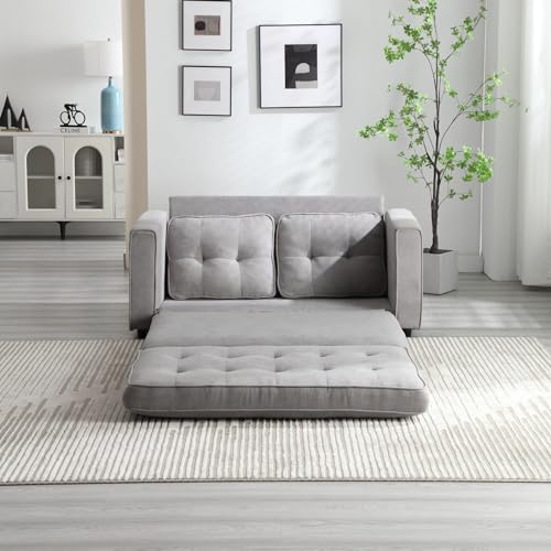 Convertible Folding Futon Sofa Bed with Adjustable Chaise Lounge M3530