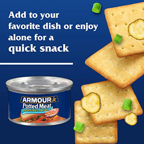 Potted Meat, Canned Meat, 3 oz (Pack of 48) K30739