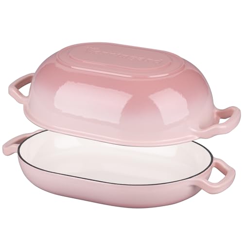 Enameled Cast Iron Dutch Oven with Lid for Bread Baking, 5QT M245