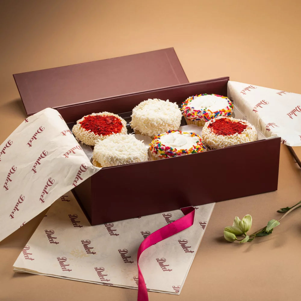 Assorted Vanilla Cupcake Gift Basket F41069