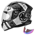 DOT Lightweight Full Face Motorcycle Street Bike Helmets with Extra Tinted Visor for Adults Men and Women, DOT Approved