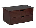 Palace Imports 100% Solid Wood Kyle 2-Drawer Internal Chest, Black
