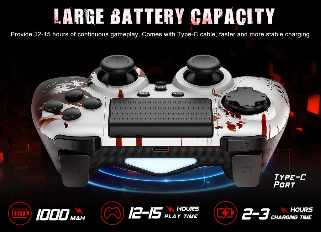 Wireless Controller for PS4 with Double Shock and Motion Sensor M1880