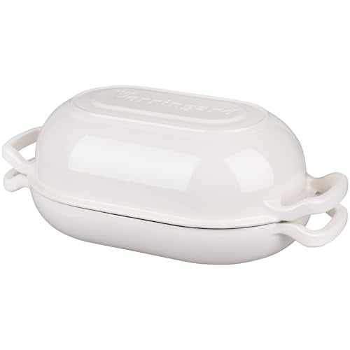 Enameled Cast Iron Dutch Oven with Lid for Bread Baking, 5QT M245