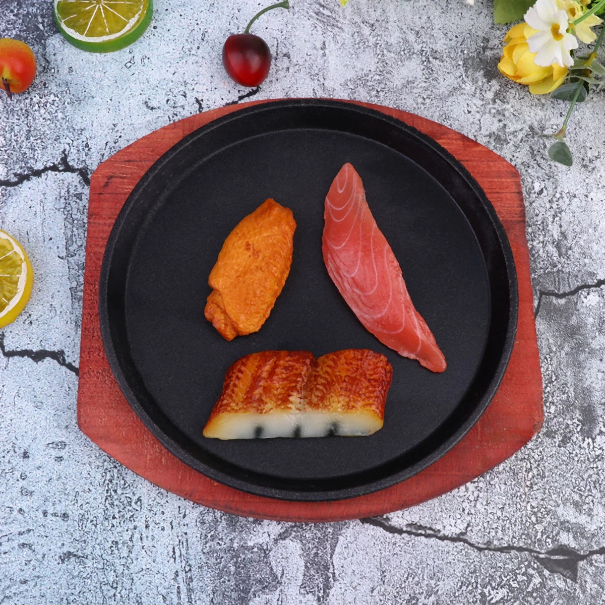 Cast Iron Sizzling Skillet Set for Steak and Fajita B6227