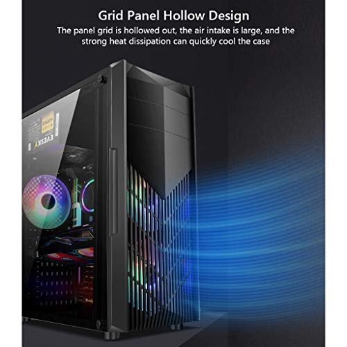 Mid-Tower PC Gaming Case ATX/M-ATX/ITX, Transparent Side Panels, USB 3.0 W8661