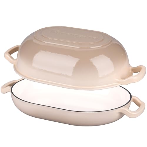 Enameled Cast Iron Dutch Oven with Lid for Bread Baking, 5QT M245