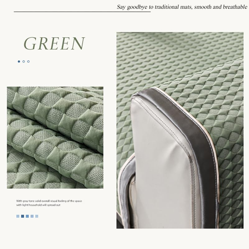 Cooling Ice Couch Cover, Anti-slip Breathable Sofa Cover, Washable, Blue 28"x59" B767847
