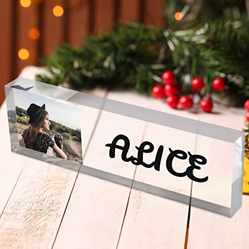 Custom Acrylic Nameplate Desk Decor for Home Office O907800