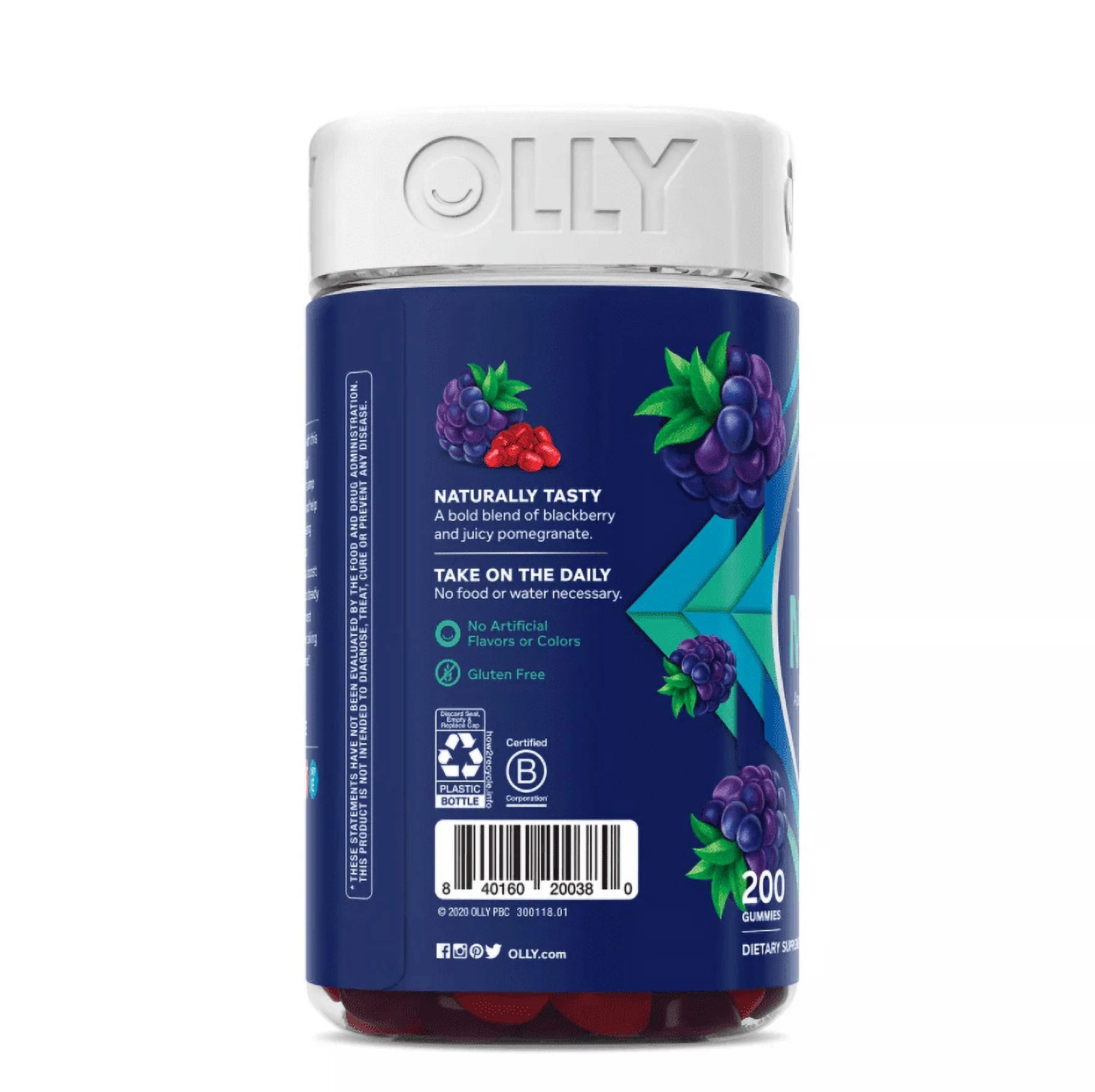 Men's Multivitamin Gummy, Blackberry Flavor, 200 Count P332223