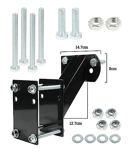 Spare Tire Mount Bracket for Trailer Tongue Boat Wheel, 120LBS Capacity, Side Mount Carrier S5905