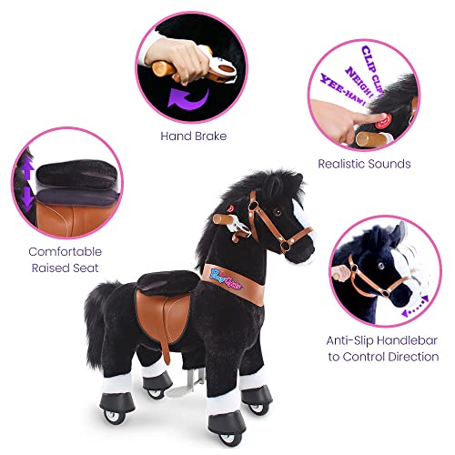 Ride on Horse Toy Plush Walking Animal Zebra Size 3 for Age 3-5 S771836