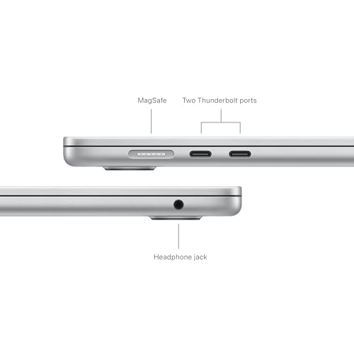 MacBook Air 15-inch Laptop with M3 chip, 15.3-inch Liquid Retina Display, 8GB Memory, 256GB SSD, Midnight J981