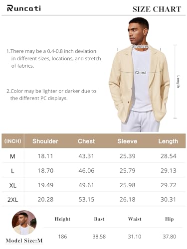 Men's Casual Linen Blazer Suit Jacket Slim Fit Lightweight N6986