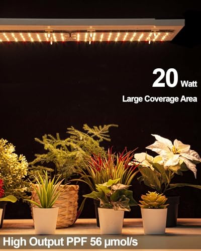 Grow Light for Indoor Plants, 20W Full Spectrum LED with On/Off Switch H78743