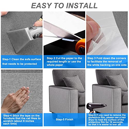 Cat Scratch Furniture Protector Tape XL - 12 Pack Q7082