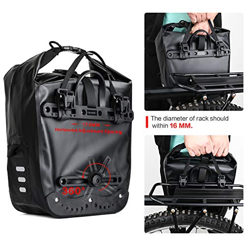 Waterproof 20L Bike Pannier Rear Seat Bag for Cycling Travel B777764