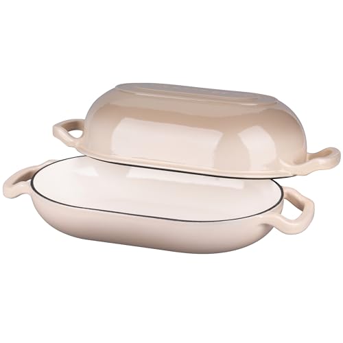 Enameled Cast Iron Dutch Oven with Lid for Bread Baking, 5QT M245