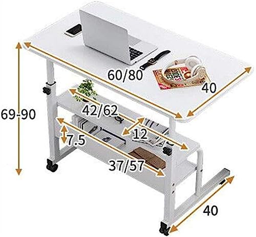 Adjustable Height Mobile Laptop Desk on Wheels G963025