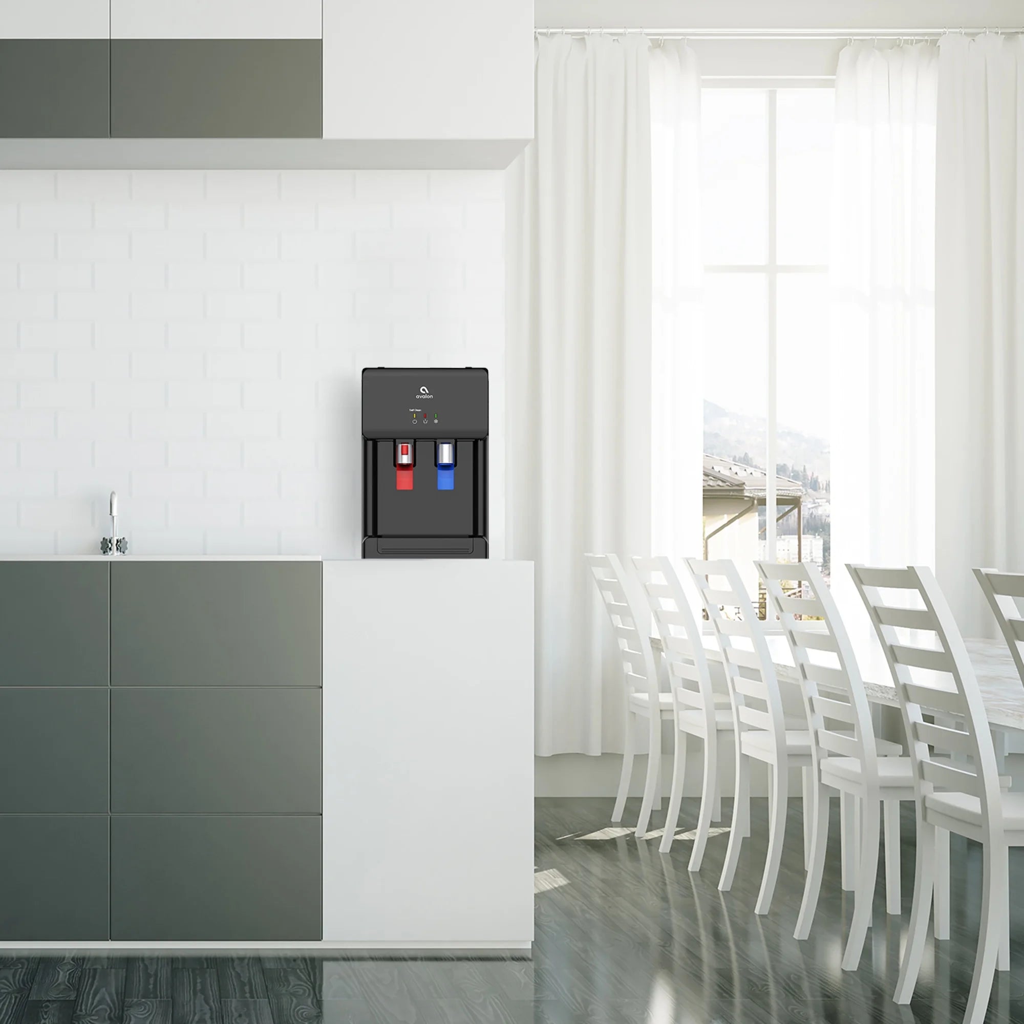Countertop Bottleless Water Dispenser Hot & Cold Black H89106
