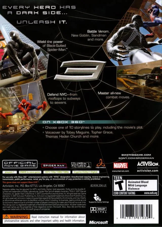 Spider-Man 3 (Xbox 360) V154734