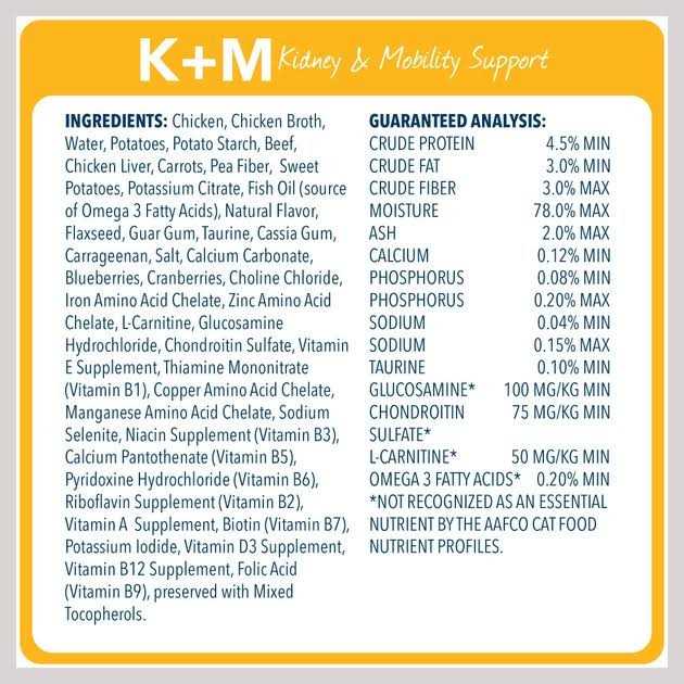 Kidney + Mobility Support Grain-Free Canned Cat Food, Case of 24 V10211