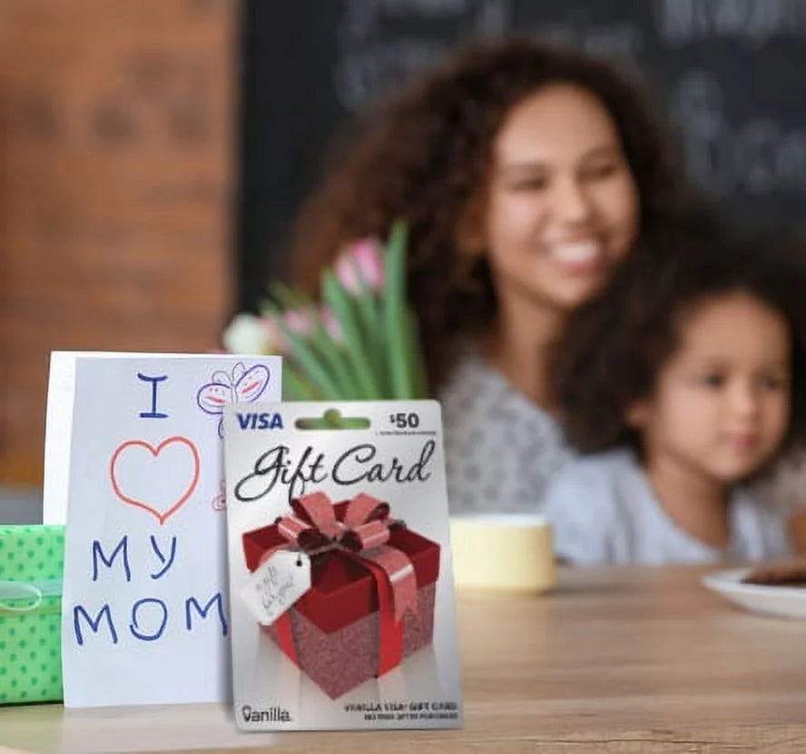 Vanilla Visa Gift Card with Shiny Bow U64228
