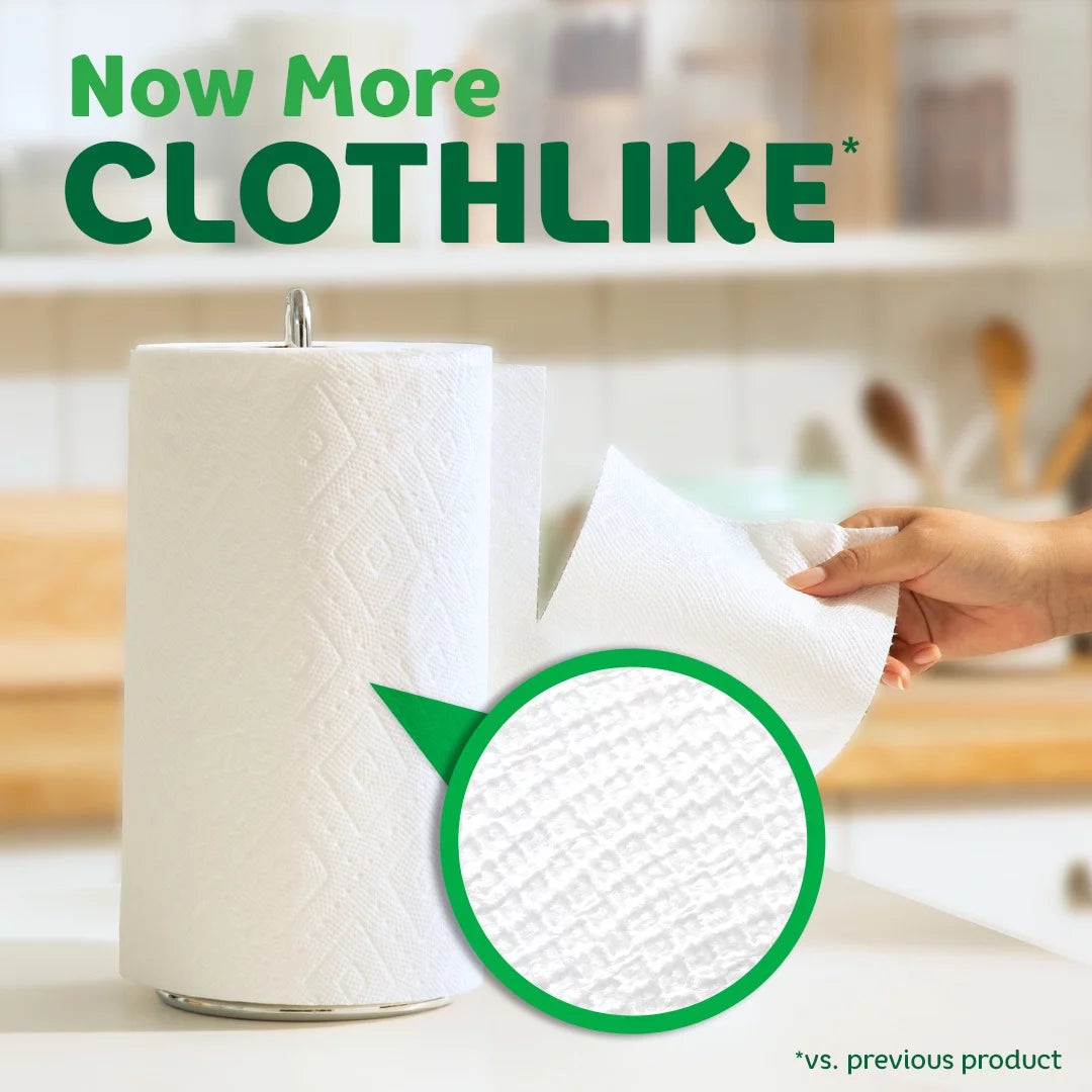 Paper Towels, 6 Mega Rolls, White T22158