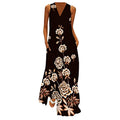 Fashion Casual Beach Loose Dress Floral Women's Dress Spring Dresses Casual Women Summer Outfits Plus Size Dresses