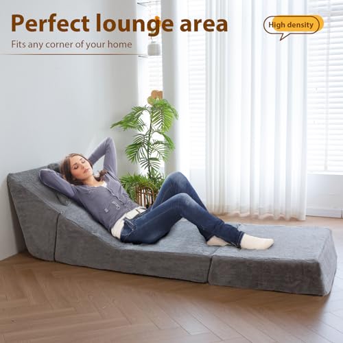 3-in-1 Folding Sofa Bed with Pillow, Convertible Sleeper Chair for Living Room K49768