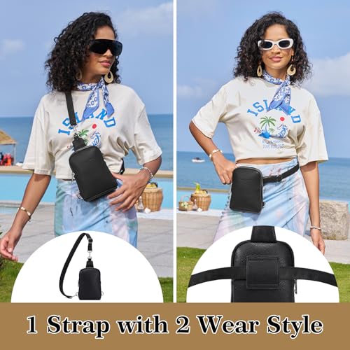 Vegan Leather Crossbody Sling Bag for Women T28896