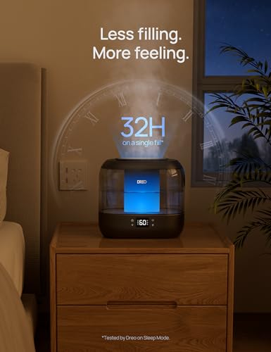 6L Top Fill Cool Mist Humidifier for Bedroom, 60H Runtime, 28 dB Quiet Y790