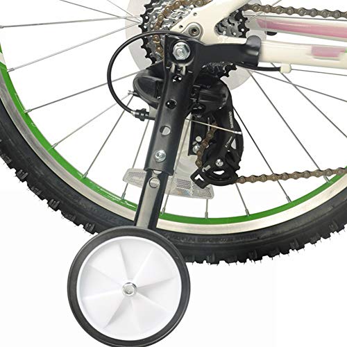 1 Pair Bicycle Training Wheels, Variable Speed Bike Training Wheels, Kids Bicycle Training Wheel Steel Bike Balance Stabiliser for Bikes of 16 18 20 22 24 Inch